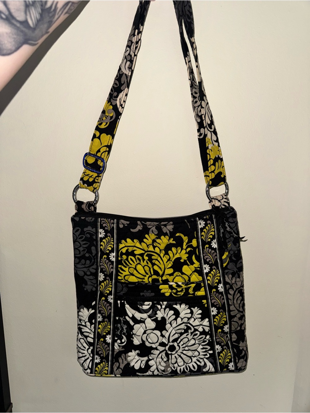 Vera Bradley Quilted Shoulder Bag Baroque Print Retired Pattern